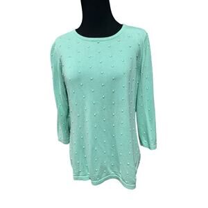 Super cute aqua Laura Scott sweater